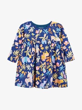 Next Toddler Girl Long Sleeve Jersey Dress Size 3-4 years